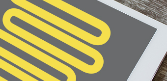 Tablet mit Kollektionen-Icon